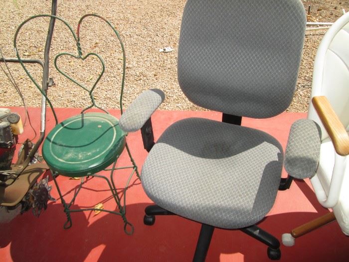 Secretarial Chair & Cute Older Ice Cream Chair