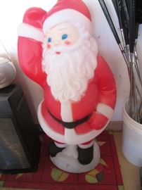 Tall Plastic Outdoor Santa