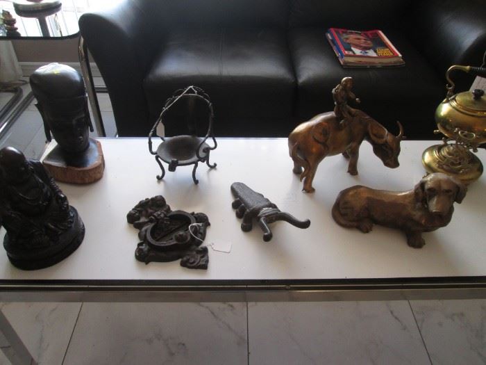 Bull with Asian Rider, Teapot, Dachshund and More