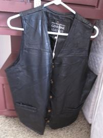 Mens Leather Vest