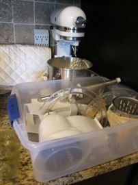 KitchenAid Mixer + Many Accessories