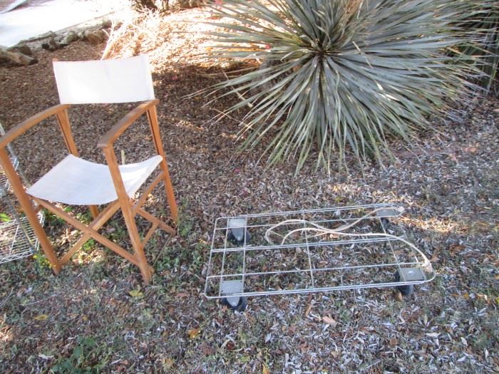 2-Folding Chairs & Rolling Dolly