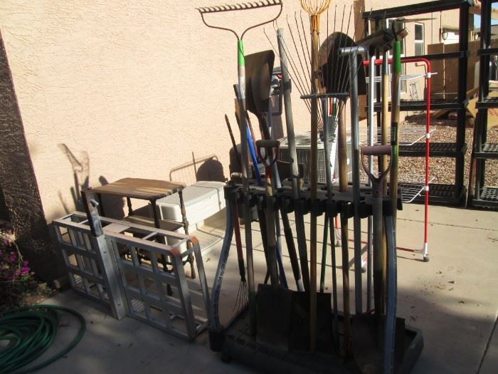 Yard tools & Equipment and Yard Tool Rack