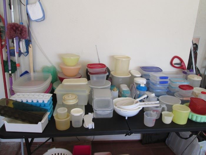 Assortment of Tupperware and Plastic Containers
