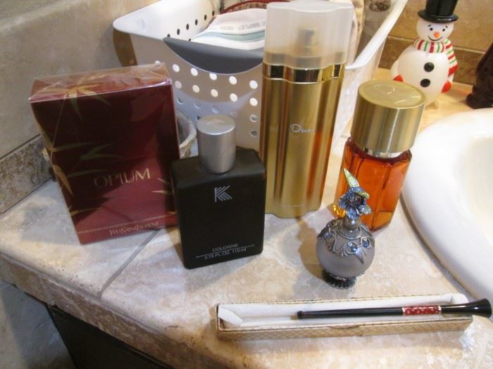 Opium, NIB, and Other Fragrances + Vintage Cigarette Holder in Box