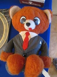 1970's Commonwealth Toy Co. "Executive Talking Bear"
