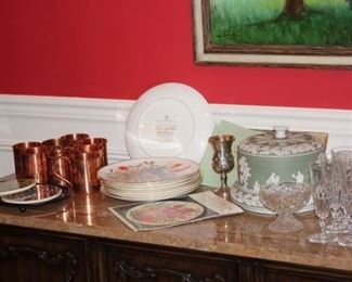 Decorative Serving Pieces and Waterford Cake Plate