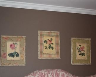 Trio of Floral Prints