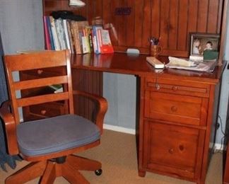 Desk, Hutch and Chair
