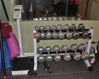 Weights and Rack with Scale +