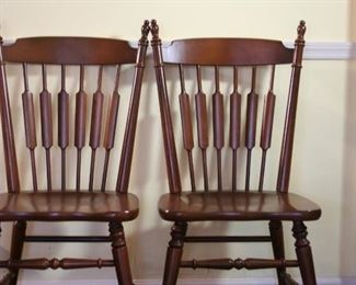 Set of Six Matching Tell City Chair Company Wooden Chairs