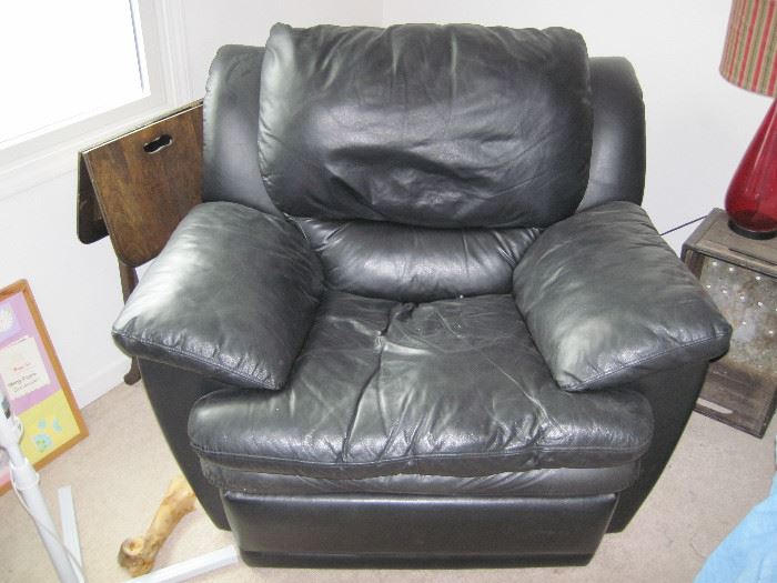 Leather Over Sized Chair
