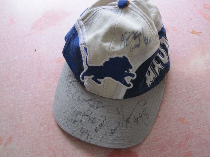 1991 Detroit Lions Signed Hat