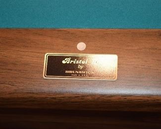 Bristol by Brunswick Pool Table