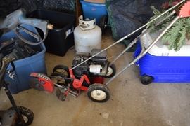 Outdoor Power Tool, Propane Tank, Cooler