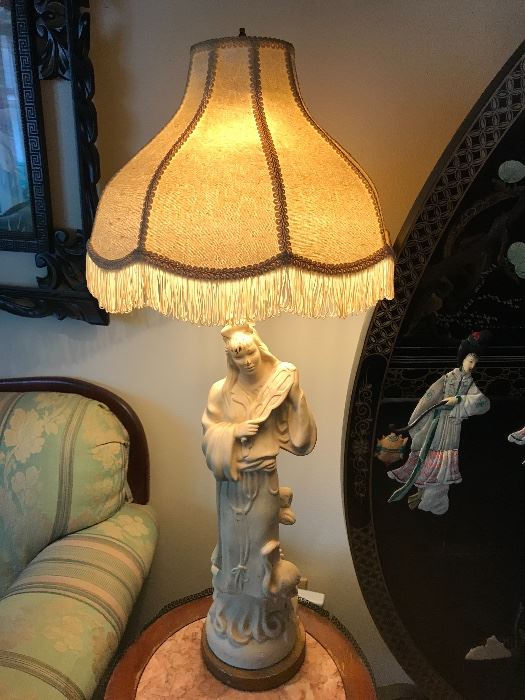 Vintage figural lamp