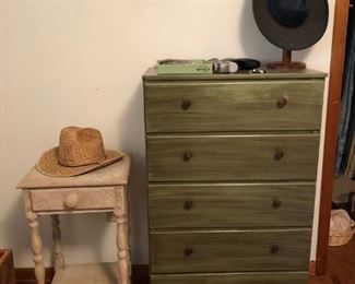 Western Cowboy Hats, Side Table, Dresser