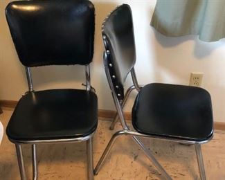 Set of 4 Vintage Retro Diner Style Chairs