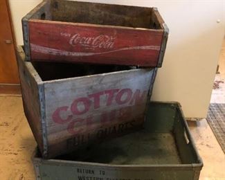 Crates:  Coca-Cola, Cotton Club and Western Electric