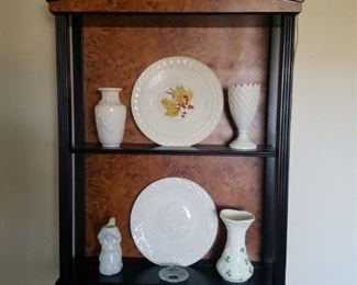 Belleek and cute cabinet