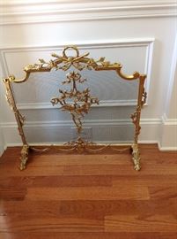 Beautiful brass Rococo style Firescreen