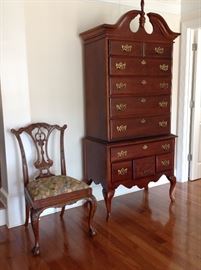 American Drew two piece High Boy Chest