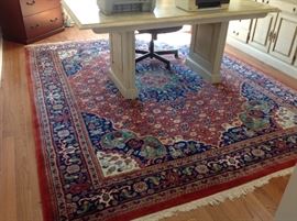 Indian, Late 4th Qtr., 20th C        Tabriz design                           8' 2" X 9' 8"                 $350