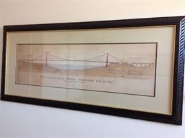 Framed Golden Gate Bridge Print