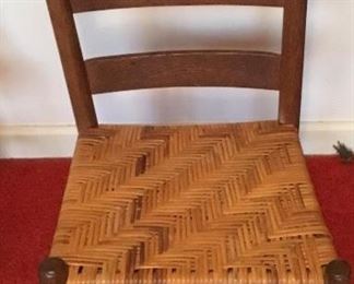 ANTIQUE LADDER BACK CHAIR