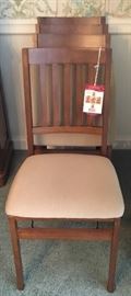 STAKMORE FOLDING CHAIR (4 AVAILABLE)