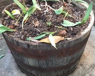 HALF BARREL PLANTER