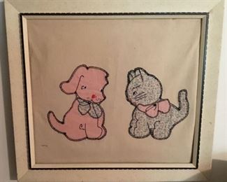 CHILD'S APPLIQUE ART