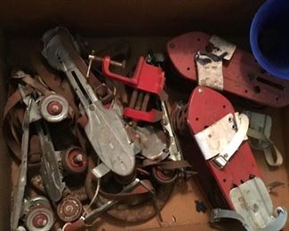 VINTAGE SKATES AND BOUNCERS