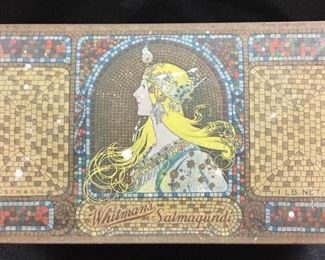 ANTIQUE WHITMAN'S TIN BOX