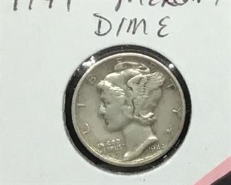 1944 MERCURY DIME