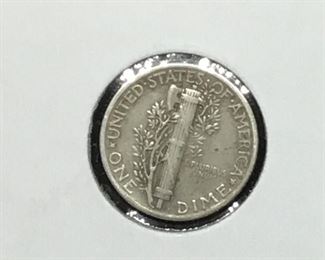 1944 MERCURY DIME