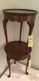 BURL WOOD END TABLES