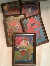 VINTAGE ASTROLOGY FRAMED PRINTS