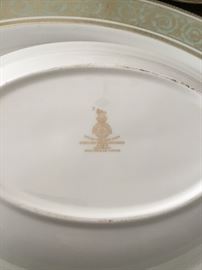 ROYAL DOULTON "ENGLISH RENAISSANCE" 8 PLACE SETTING -8 EACH: Dinner Plate, Salad Plate, B&B, Cup, Saucer. 1 EACH: Vegetable Bowl, Large Platter