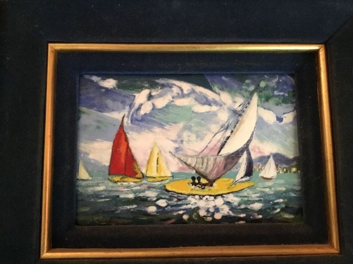 ENAMELED ART ON COPPER