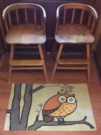 VINTAGE HIGH CHAIRS