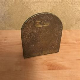 ANTIQUE NCSU BRASS BOOKEND. FORGED ON CAMPUS.
