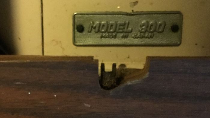 VINTAGE SEWING CABINET AND HAMILTON SEWING MACHINE