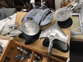 Star Trek collectible ships by Franklin Mint
