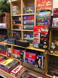 tons of new in the box die cast cars