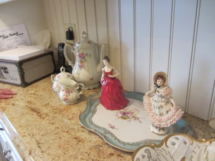 ROYAL DOULTON AND MEISSEN FIGURINES