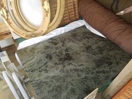 Green marble top. Use for table or vanity. Great condition $95.