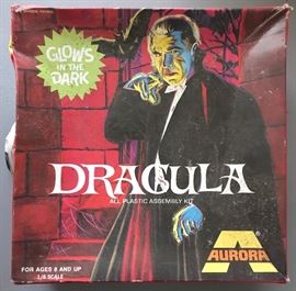 Vintage Aurora Glow in Dark Dracula Model