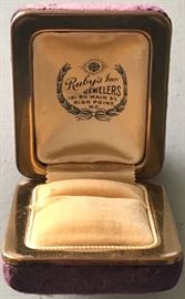 Ruby's Inc. Jewelers, High Point, Ring Box