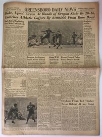 Rose Bowl Newspaper 1942